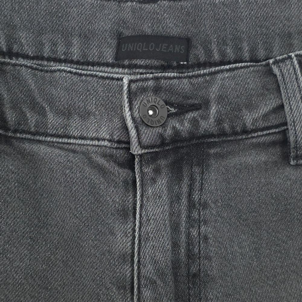 Uniqlo Relaxed Tapered Men Jeans S Gray Minimalist Denim 321-463970 - Picture 5 of 10